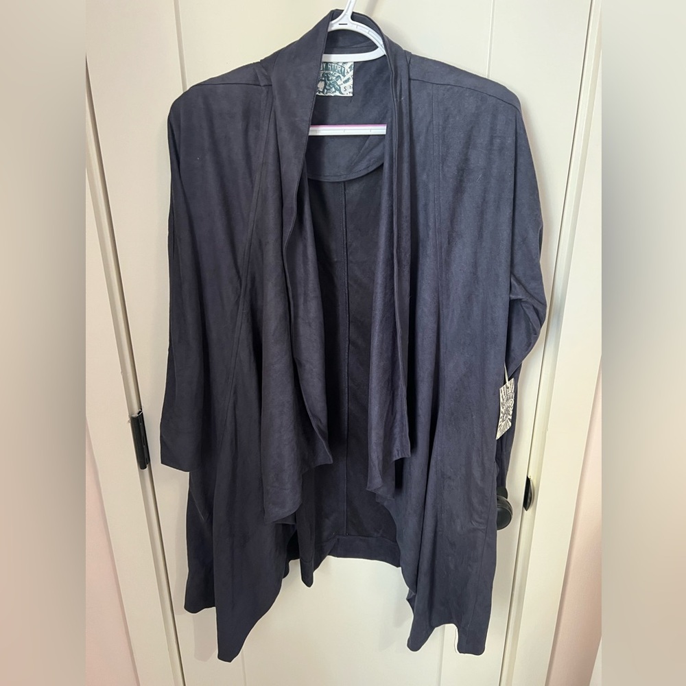 Navy cardigan
